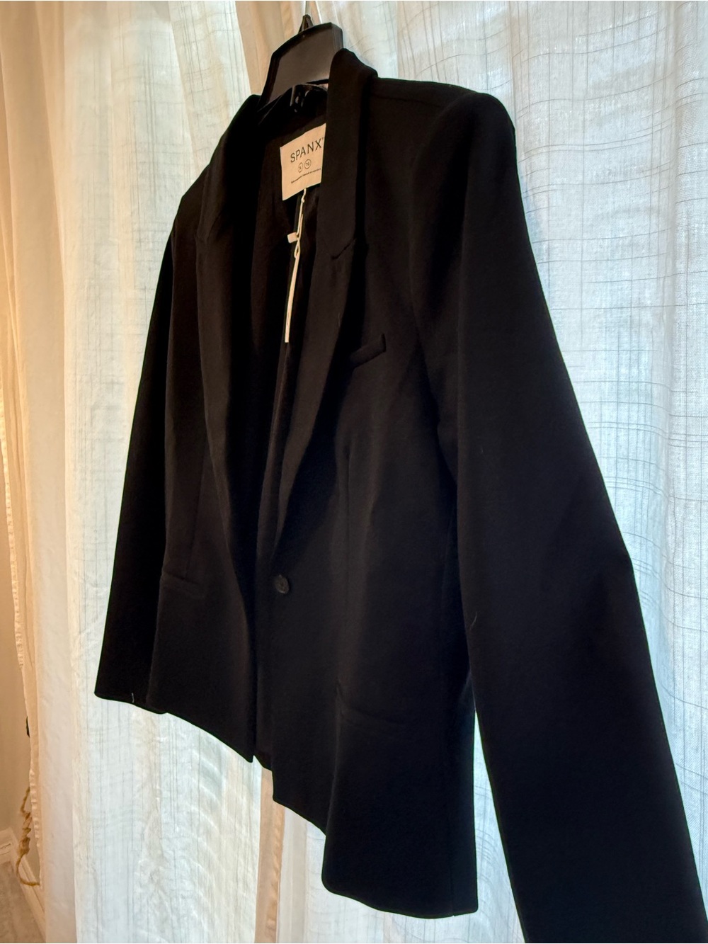 NWT SPANX Perfect Ponte Blazer Black XL 20945R